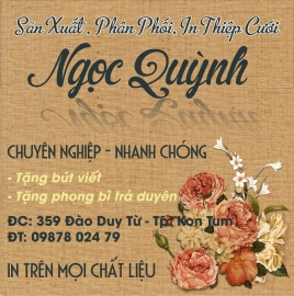 Thiệp Cưới Ngọc Quỳnh